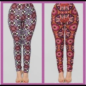 New One size leggings fashion nova (2 leggings)